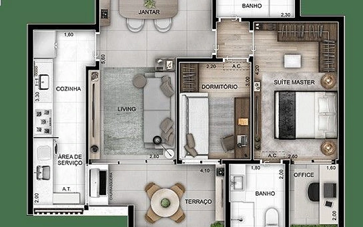 73 m² em Perdizes Apartamento